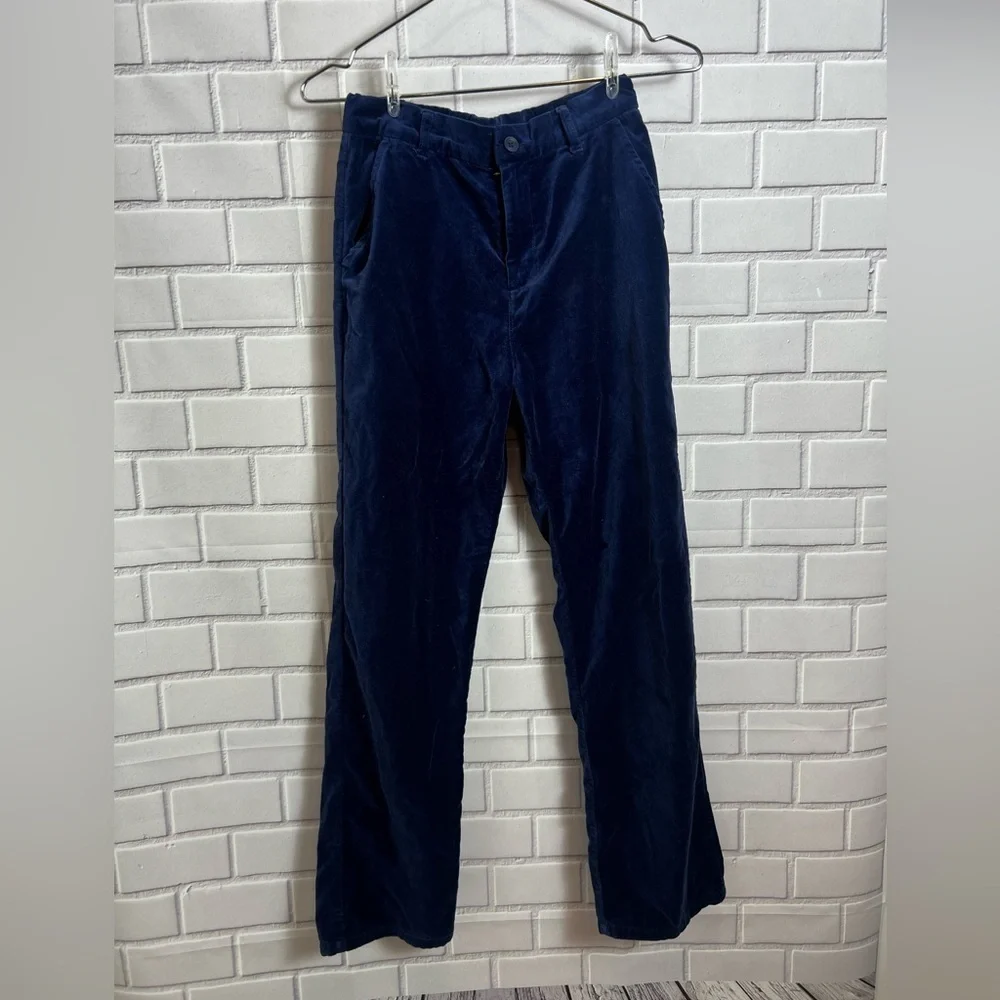 GYMBOREE girls velvet blue straight jeans /size 12